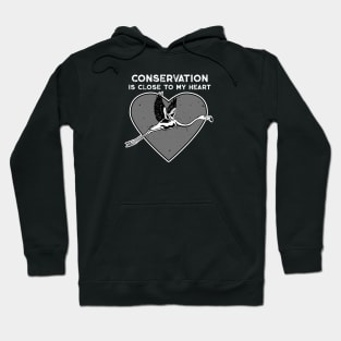 Flamingo Conservation Heart Hoodie